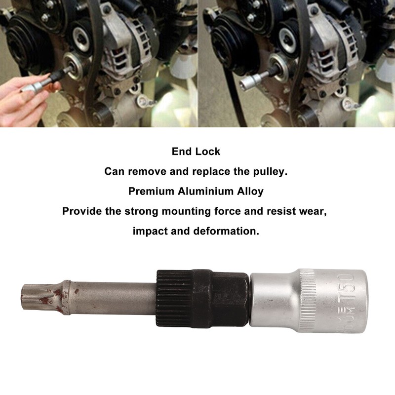 Alternator Wrench 1/2 Inch Drive T50 33 Spline Alternator Pulley