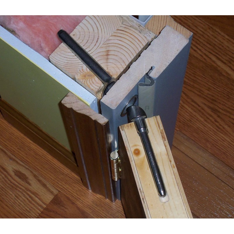 Break-in-Blocker Deadbolt & Hinge-Side Door Lock Reinforcement - Tie your