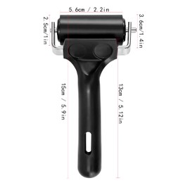 2.4in Rubber Roller, Tape Roller for Print, Tape, Wallpapers, Scrapbooks，Silicone Seam Roller Tool for PVC/TPO/EPDM Ply Roofing Tape，Wallpaper etc