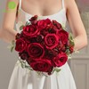 Alecono Red Roses 20Pcs - 4in Real Touch Artificial Roses,