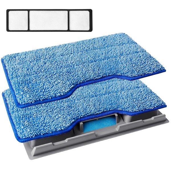 KEEPOW Reusable Vacmop Replacement Pads Compatible with Shark Vac Mop