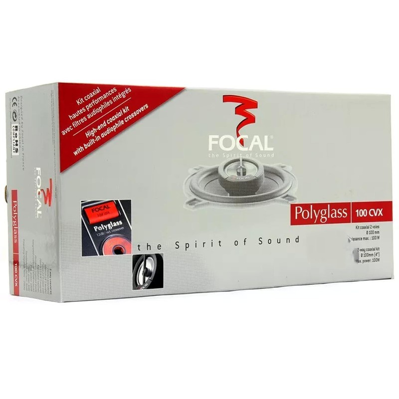 Focal Polyglass 100 CVX 4" Coaxial Speakers
