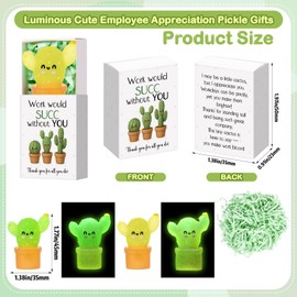 Wettarn 60 Sets Employee Appreciation Gifts Cactus Stress Balls with Thank You Boxes Bulk Office Party Favors for Staff Coworker Team Company Stuffers Positive Relief Desk Decor
