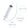 HaBeuniver 6 Pack 60ml Large Plastic Syringe with Cap, Catheter