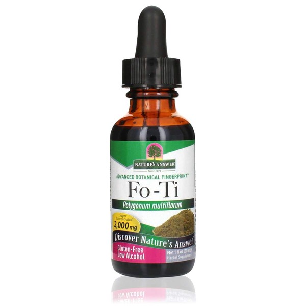 Nature's Answer Fo-Ti Liquid Extract 1 Fluid Ounce | Promotes Healthy Hair, Skin and Nails | Natural Sleep Aid | Anti Inflammatory | Natural Immune Booster