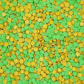 St. Patrick's Day Sequins Edible Funfetti Sprinkles Pastel Confetti Confetti Sequins Quin Sprinkles Carnival Sprinkles Decorating Perfect for Cakes,Cupcakes,Desserts Toppings 3OZ