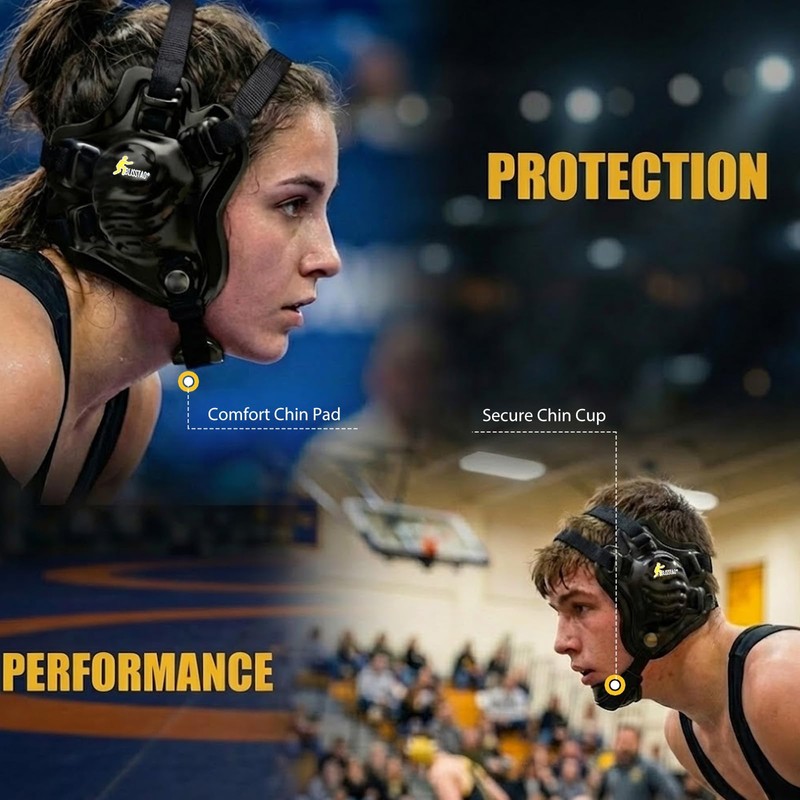 BLISSTAO Wrestling Headgear BJJ Ear Guard for Youth & Adult