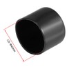 sourcing map Rubber End Caps 42 mm ID Vinyl Round