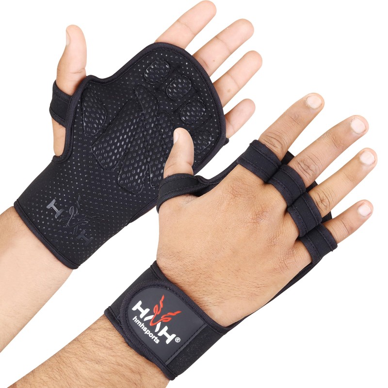 HMH Sports Gym Gloves - Weight Lifting Gloves with Adjustable