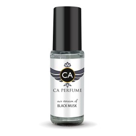 CA Perfume Impression of Black Musk For Women Replica Fragrance Body Oil Dupes Alcohol-Free Aromatherapy Sample Travel Size Concentrated Long Lasting Attar Roll-On 0.14 Fl Oz/4ml-X1