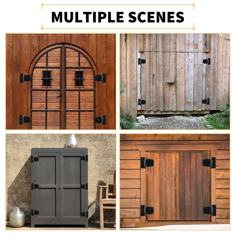 8 Pack Heavy Duty Gate Hinges 3.5 inch Extra Thick