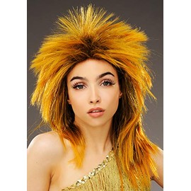 Magic Box Womens 1980s Ginger Tina Turner Style Wig