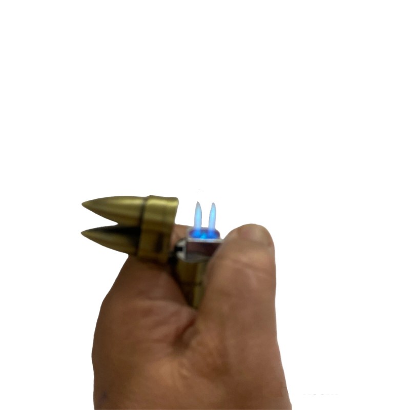 Cricket Clicket DuobleTourch Flame Bullet Style Refillable Lighter