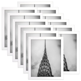 8x10 Picture Frame White Set of 12 for Wall Gallery Collage Photo Frames or Tabletop Display