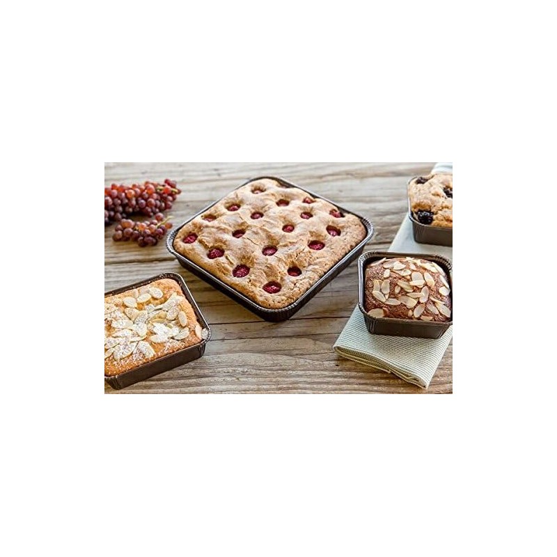 Pastry Chef's Boutique Frestanding Paper Baking Cup Square Brown with