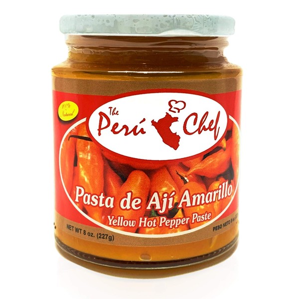 PeruChef Pasta de Aji Amarillo / Yellow Hot Pepper Paste 8oz