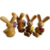 khevga Easter Decorative Figures - Set of 8 Small Wooden