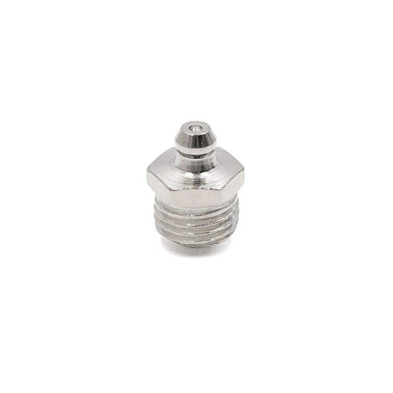 uxcell 8pcs M14 x 1.5 Thread Nickel Plated Straight Grease