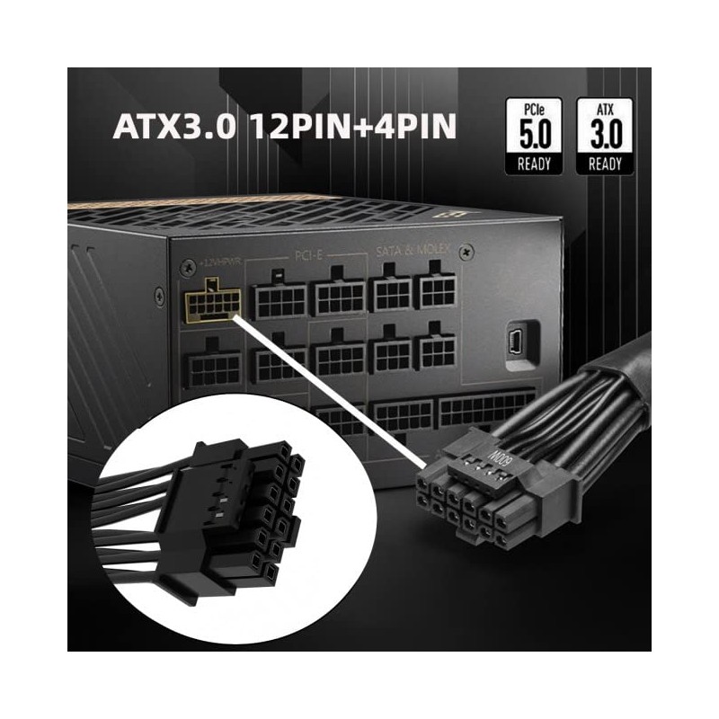 Xiwai 12VHPWR Power Modular Cable ATX3.0 PCI-E 5.0 16Pin to
