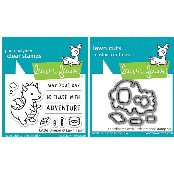 Lawn Fawn - Little Dragon - Stamp and Die -