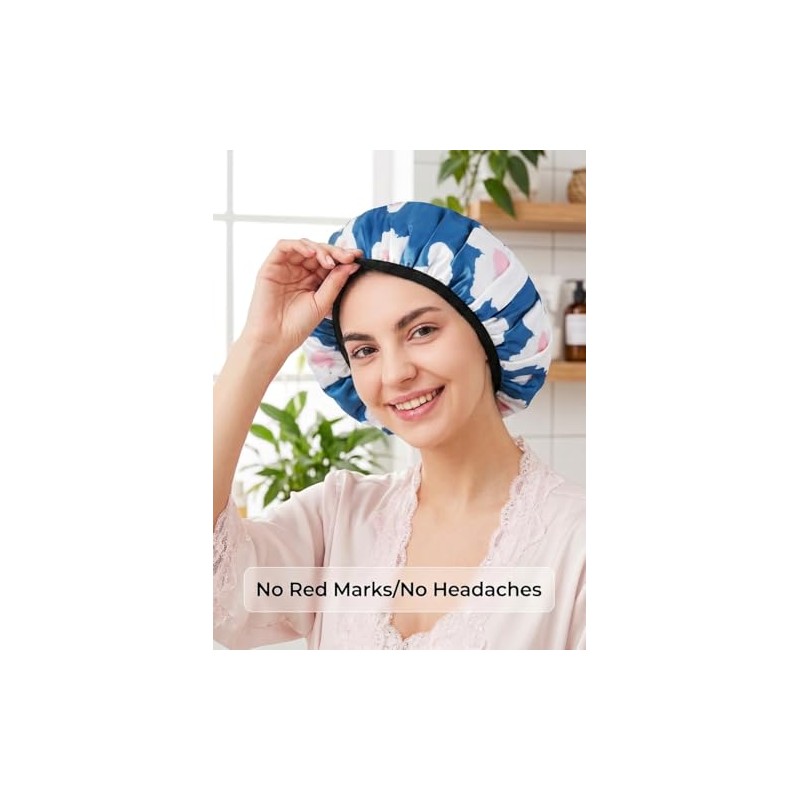 Aquior Triple Capa Impermeable Gorro Ducha Está Compuesto Por Capas
