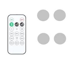 YLXS Under Cabinet Lighting Accessories for Puck Light, 1 Remote & 4 Mounting Sheet for ASIN B0CQMWPFHT, B0CQN8RBSF, B0CQN8NR6X, B0CQMZ3D2P