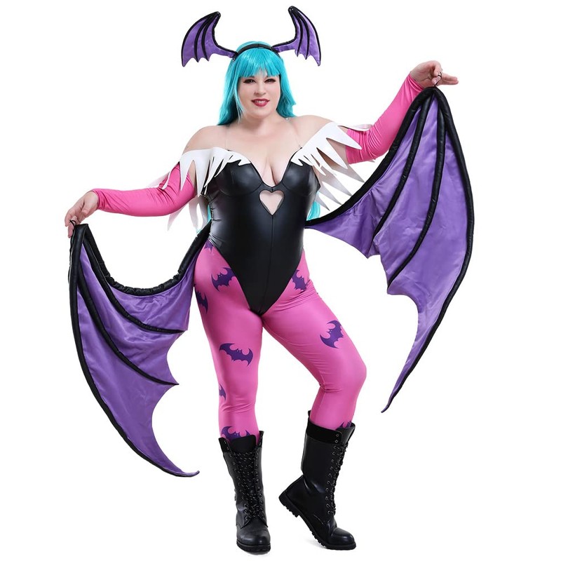 miccostumes Women's Game Heart Hollow Top Cosplay Costume With Wings