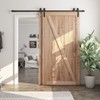 SMARTSTANDARD 9 Feet Bypass Sliding Barn Door Hardware Kit -