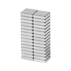 Square Block Magnets 1/2x1/2x1/8 Multi-Purpose - Universal 12x12x3mm Magnetic Holder Fastener Sticker Building Magnet Blocks Rectangular (24 Pack)