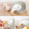 1Pc White Egg White Yolk Separator,Egg Separator for Raw Eggs,Bowl-Clip