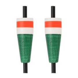 YELARXI Fishing Floats, 3 Inch Popping Floats Slip Bobbers Popping Corks Float Weighted Bobbers Fishing Tackle for Saltwater Freshwater Fishing Tackle (2 Pack, Green)
