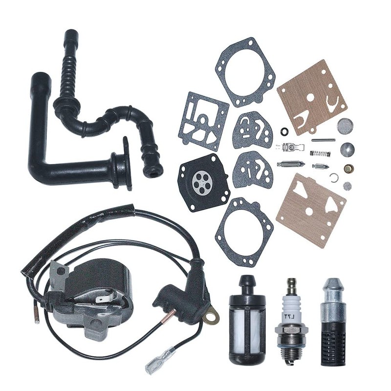 Gubeter Ignition Coil Spark Plug Set for Stihl Ms290 024