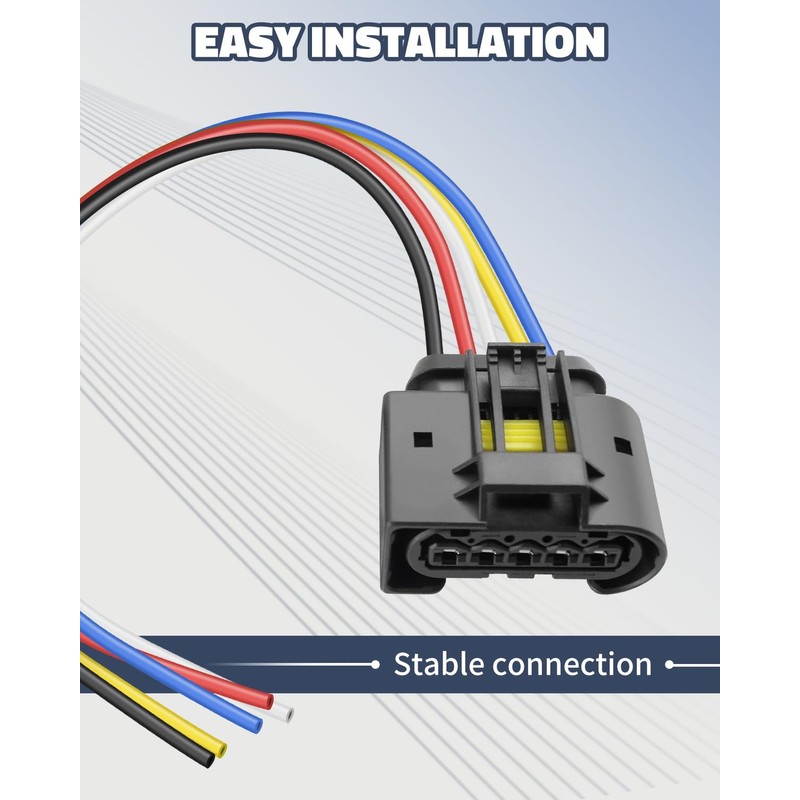 JUWEVAZU Fuel Pump Wiring Harness Connector Plug Fit for Dodge