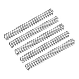 QUARKZMAN Pack of 5 Compression Spring 304 Stainless Steel Spring Spring Tension Spring 3 mm AD 0.5 mm Wire Size 25 mm Free Length Coil Spring Coil Spring Steel Spring Silver