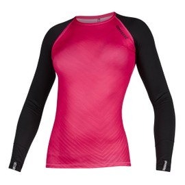 Mystic Water Sports - Surf Kitesurf & Windsurfing Women's Diva Long Sleeve Rash Vest Top - Azalee - UV Protection and SPF
