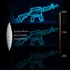 Gun Neon Sign M4 Neon Sign for wall decor Large
