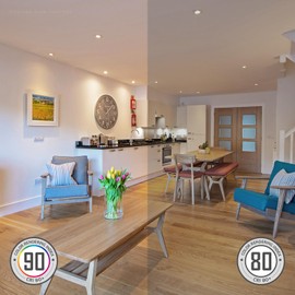 TORCHSTAR 12-Pack 5CCT 3 Inch Ultra-Thin LED Recessed Lighting with Junction Box, CRI90, Aluminum, 2700K3000K3500K4000K5000K, 5%-100% Dimmable Slim Recessed Downlight, 6W 450LM, ETL & ES