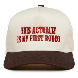 Funky Junque Vintage Canvas Snapback Hat - Adjustable 2 Tone Cap for Men Women - Put It On My, Cowboy, Girl Dad, Funny