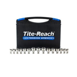 Original TITE-REACH 3/8” Drive Low Profile Socket Set, Magnetic Inserts, Standard and Metric, Stubby Sockets, Made for Tight Spaces