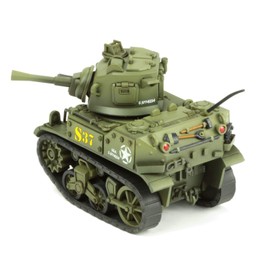 モンモデル ワールドウォートゥーンズシリーズ アメリカ軽戦車 M5スチュアート 色分け済みプラモデル MWWT012