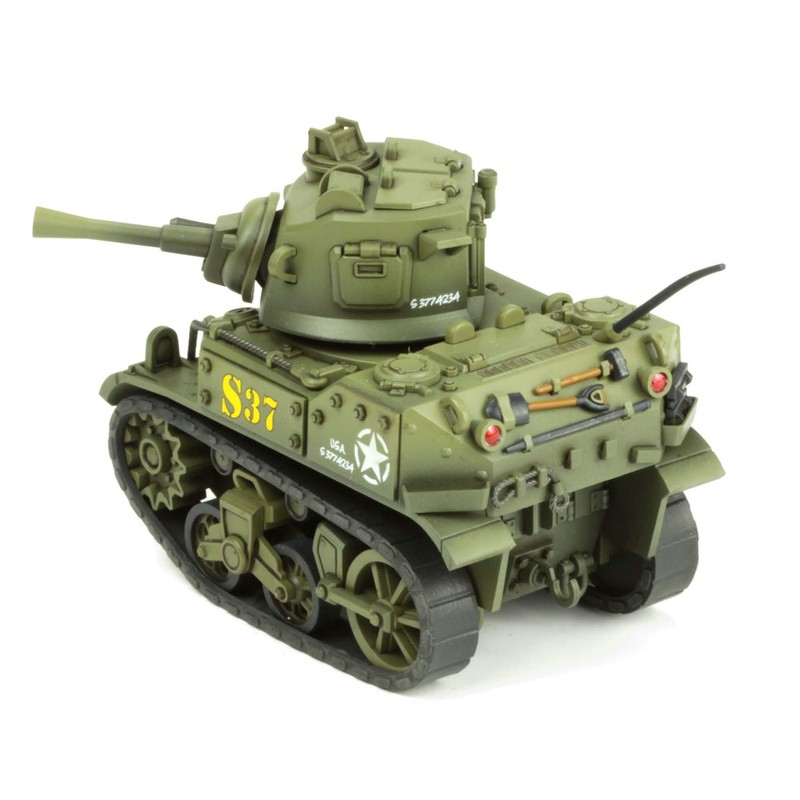 モンモデル ワールドウォートゥーンズシリーズ アメリカ軽戦車 M5スチュアート 色分け済みプラモデル MWWT012