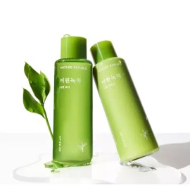 Nature Republic [네이처리퍼블릭] 어린녹차 순한 토너+에멀전 2종 [Nature Republic] Mild Green Tea Toner + Emulsion Set of 2 [Two emulsions PK4427]