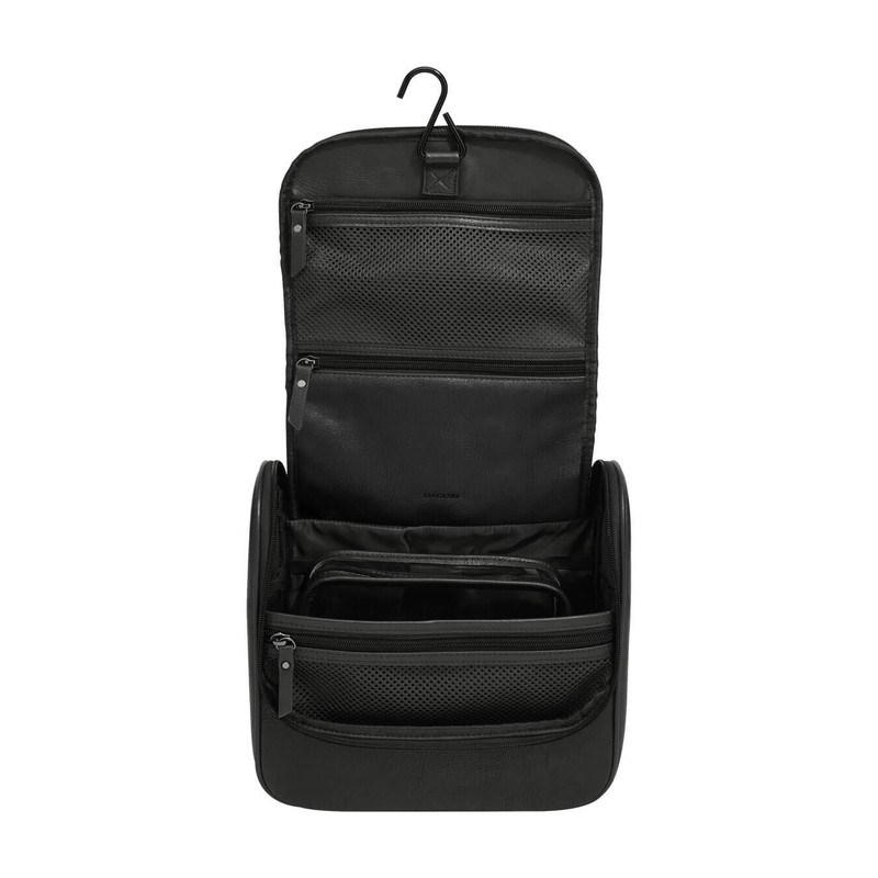 Stackers Black Hanging Toiletry Bag