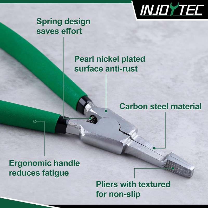 INJOYTEC Snap Ring Pliers, Locking Ring Pliers, Tip Straight Snap