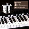 Piano Key Labels,61 Key Piano Keyboard Stickers for Beginner,Easy Install