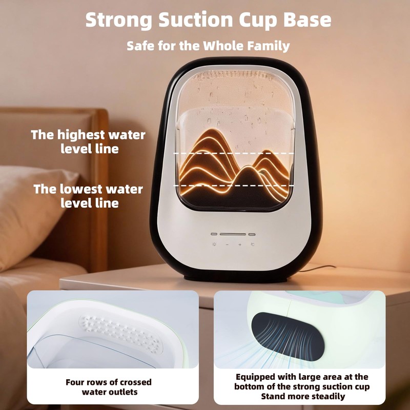 BESTING 8-in-1 White Noise Sound Machine with Rain Drop Real