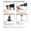 Everflow 8024957-25 1/4" Screw Vertical Threaded Rod Anchor Designed for