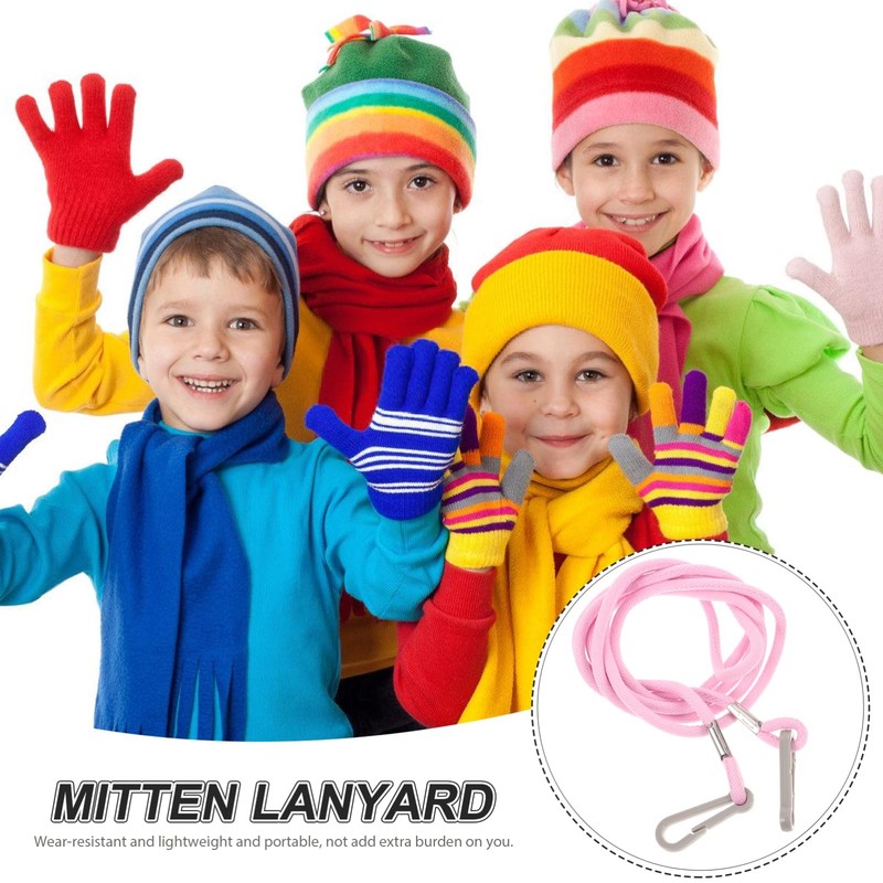 SUPVOX Elastic Mitten Clips - Glove Clips for Kids,Adjustable Mitten
