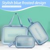 Pack of 3 Transparent Toiletry Bag, Toiletry Organizer Wet Dry