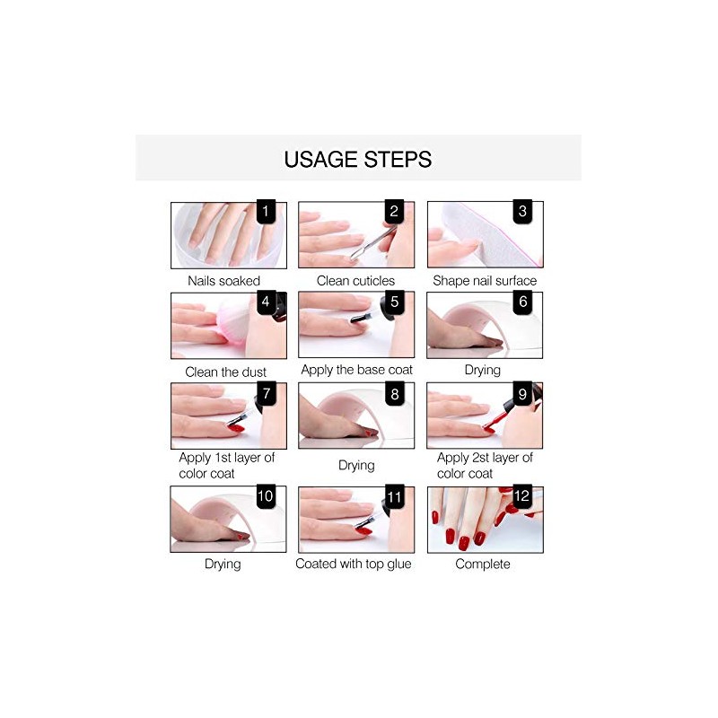 MEMEDA Esmalte de gel para uñas, Milky White, 7.4 ml
